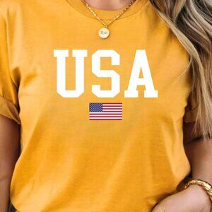 USA Tee (Color: Gold/ New)